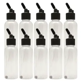 Ophir 791162744252 10x 2.14oz Dual-action Siphon Bottle With Rubber Caps Plastic Jars