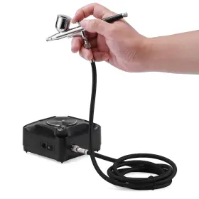 Orcair 756014952889 Powerful 40psi Adjustable Output Airbrush Kit Dual Action Multi-function Air