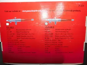 P-221 Paasche 026614000533 Vls Airbrush Set. Used For Parts Please Read Description #2
