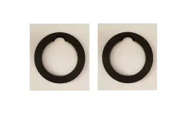 Paasche 026614011768 Rare Original 3gl Two Thick Rubber Gaskets With Cut-out