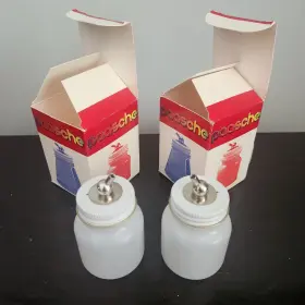 Paasche 026614095850 Lot Of 2 Vlp 3oz Bottle Assembly