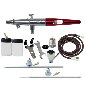 Vl-202s Paasche 026614111628 Double Action Airbrush Kit With Anodized Aluminum Handle