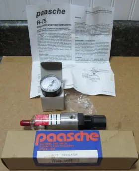 Paasche 026614114773 Unused Airbrush R-75 Regulator In Original Box