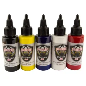 2-ounces Paasche 026614155356 Airbrush Extreme Air Paint 5 Pack - Bottles Of Black White Red Bl #2