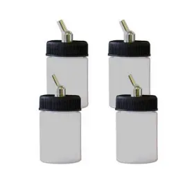 Paasche 026614161869 Airbrush 1oz Double Action Bottle Assembly 1 Ounce Pack Of 4