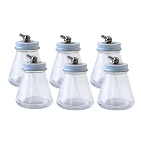 Paasche 026614163184 Airbrush 3 Oz Glass Paint Bottle 6 Clear