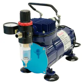 D500sr Paasche 026614165799 1/5 Hp Compressor With Auto Shutoff Regulator And Moisture Trap Blue #2