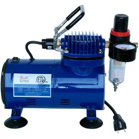 D500sr Paasche 026614165799 1/5 Hp Compressor With Auto Shutoff Regulator And Moisture Trap Blue