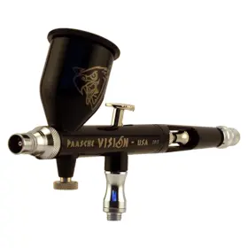 Tgx-1as Paasche 026614168530 Vision Double Action Gravity Feed Airbrush With Atomizing Control #3