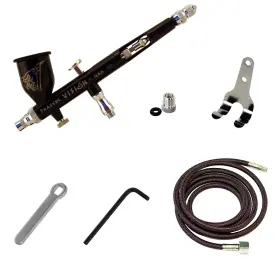 Tgx-1as Paasche 026614168530 Vision Double Action Gravity Feed Airbrush With Atomizing Control