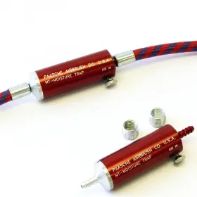 Paasche 091018411520 Airbrush Moisture Trap For Air Hose Medium Red