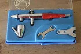 118153 Paasche Vintage Type Vl Airbrush No. With Case And Lessons Book #2