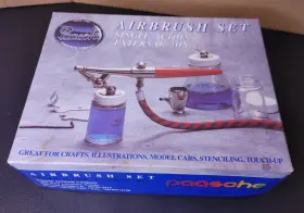 15782 Paasche Airbrush Set H-set Single Action Lightly Used
