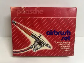 17768 Paasche Vintage Vl-set Double Action Airbrush Set Used In Box