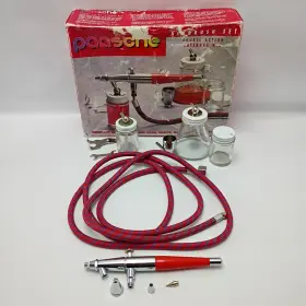 242099 Paasche Vintage Double Action Airbrush Set Made In Usa