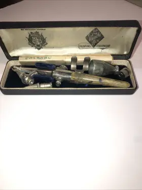 38279 Paasche Vintage Airbrush Set With Original Case N0. Type H - Preowned