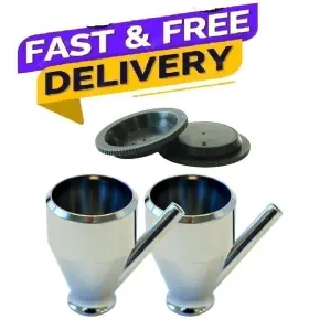 4-2p-cvr Paasche 445040096065 Airbrush Vl-1/4-2p-cvr Vl-1/4 Oz Cup 1/4 Ounce Pack Of 2