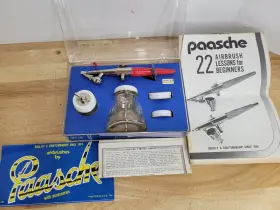 595199 Paasche Vintage Type H Airbrush Set In Box With Manual