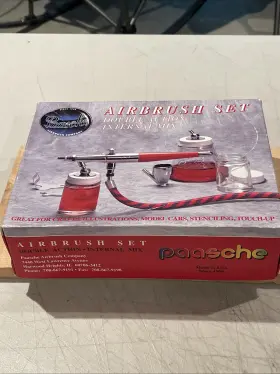 66589 Paasche Vl Double Action Airbrush Vl-set New Old Stock Made In Usa