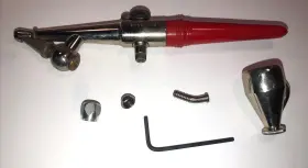 67580 Paasche Vintage Airbrush Set With Original Case N0. Type H - Preowned Euc #2