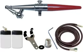 H-1as Paasche 692619858242 Single Action Siphon Feed Airbrush Set