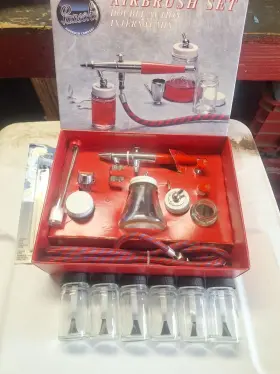 71586 Paasche Airbrush Vl Set Double Action Internalmix Complete Lightlyused A8 #2