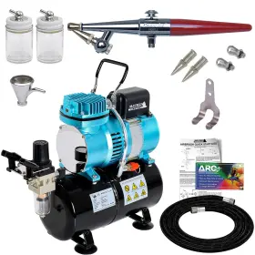 Paasche 844825083387 H-set Airbrush With Quiet Air Compressor Tank