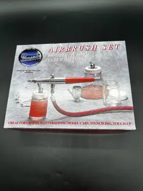 87360 Paasche Airbrush Set Double Action Internal Mix Made In The U.s.a