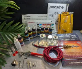88527 Paasche Vintage Paashe Type H Airbrush W Extras One Owner Moving Sale - All Must Go