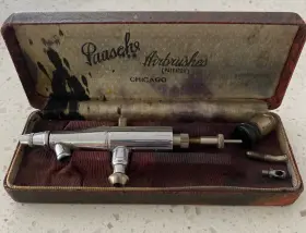 9345 Paasche Vintage Airbrush Tool Type Vl With Original Box No. Mid Century Usa