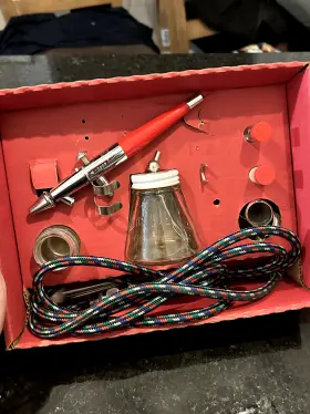 Af-384 Paasche Vintage Airbursh And Badger 250 Mini Paint Spray Air Brush #3