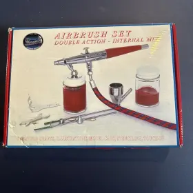 Vl-3as Paasche Airbrush Co. Vtg Vl Double Dual-action Siphon Feed Kit Hobby Art