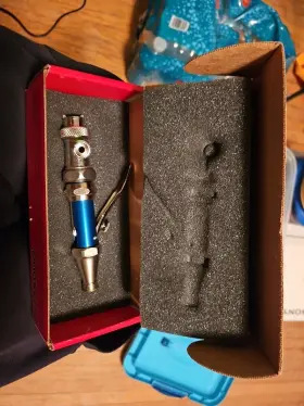 Autf-000 Paasche P-63 Manual Spray Gun Blue With Instructions And Parts List