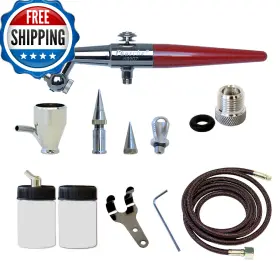 B004o7htyu Paasche Airbrush H-set Single Action Siphon Feed Kit - All 3 Spray Heads