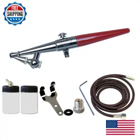 B08w4yzpr7 Paasche H-1as Single Action Siphon Feed Airbrush Set. Includes Head Size .65mm