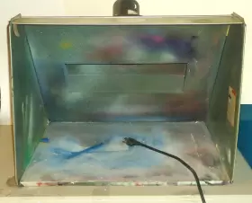 Hssb-22-16 Paasche Used And Works Hobby Artist Airbrush Spray Booth 24 Inch Already Assembled Usa