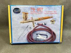 Tg-6p Paasche Talon Gravity Feed Airbrush Set Open Box Unused #3