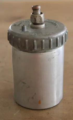 U143 Paasche U134 Vintage Aluminum Metal Airbrush Bottle #2