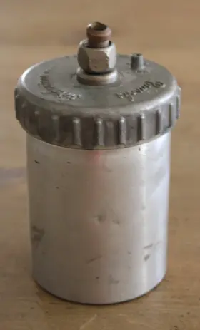 U143 Paasche U134 Vintage Aluminum Metal Airbrush Bottle #3