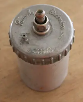 U143 Paasche U134 Vintage Aluminum Metal Airbrush Bottle