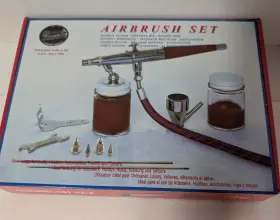 Vl0212 Paasche Airbrush Set With Hose Jars And Accessories