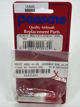 Vlm-1 Paasche Airbrush Multi Head #1 Small Assemply