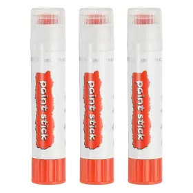 Pta250305tt004757 Patikil Tempera Paint Sticks 3 Pcs Solid 1 Count Pack Of Orange Red