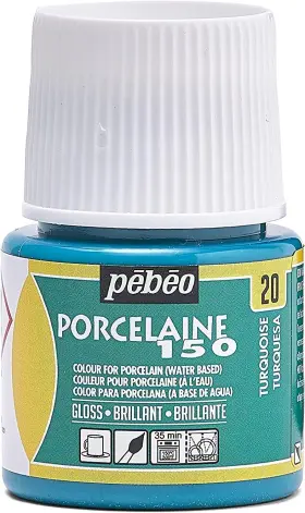 024-020 Pebeo Porcelaine 150 Ceramic Paint - 1.5 Fl Oz Pack Of 1 Turquoise