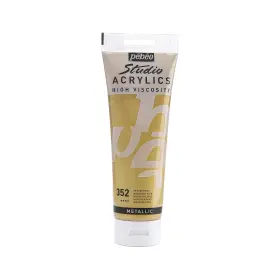 169-352 Pebeo Studio Acrylics High Viscosity 8 Fl Oz Pack Of 1 Iridescent Gold