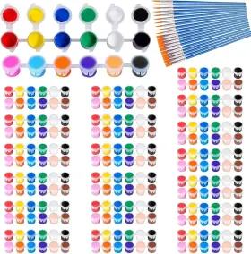 Yl-20 Phinoya 20 Pack Mini Acrylic Paint Set 12 Colors Strips 3 Ml Color