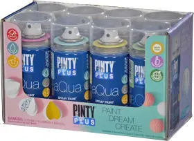 Ktam-301p8 Pinty Plus 4.2 Ounce Pack Of 8 Color Kit 1 Pink Orange Yellow Green Blue