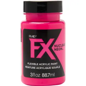 Plaid 36882 Plaidfx Neon Flexible Acrylic Paint Ideal 1 Count Pack Of Killer Pink