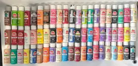 Plaid Enterprises Inc. 313040080001 Apple Barrel Acrylic Paint Set 2 Fl Oz Pack Of 63 Assorted