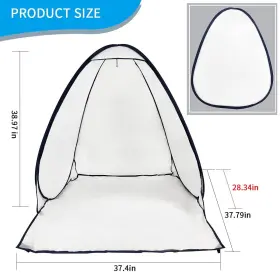 Plantional 741451939869 Portable Paint Tent For Spray Painting Small Shelter Booth D #2